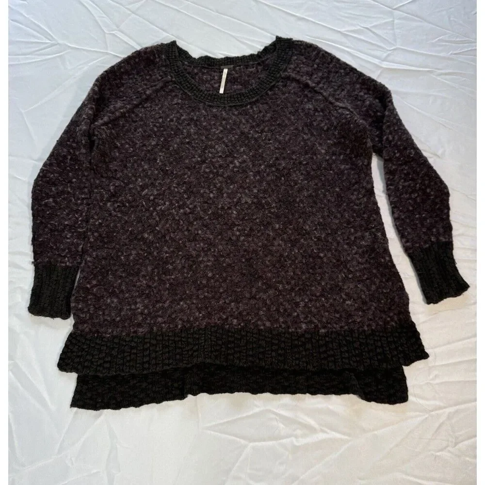 Free People, Women's Sweater‎ Top, Long Sleeve, Wool Blend Small Grandmacore